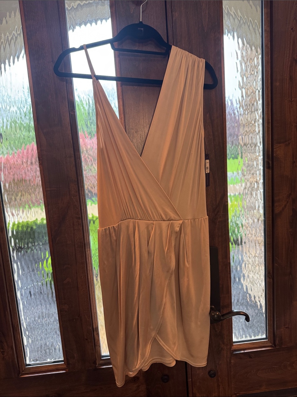 Rebecca Minkoff Blush Pink Asymmetrical Wrap Dress